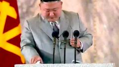 Ким Чен Ын прослезился, выступая на параде в честь 75-летия основания Трудовой партии Кореи.