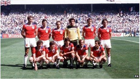 England 1982 World Cup team