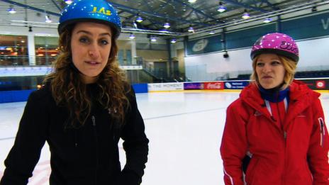 Amy Williams (left) and Elise Christie