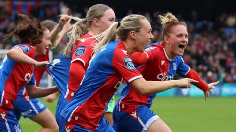 Crystal Palace players celebrate