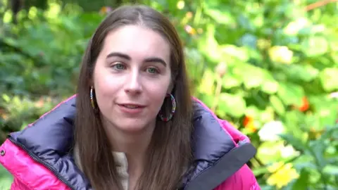 Emily Handley says strangers often make comments or ask questions when they see her outdoors.