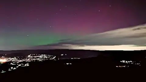 Northern Lights above Glossop