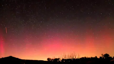 Northern Lights in the sky over Oxfordshire