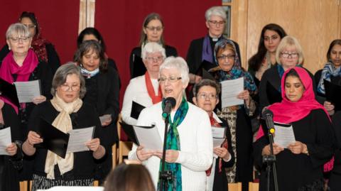 Members of the Trubys Abrahamic Women's Choir