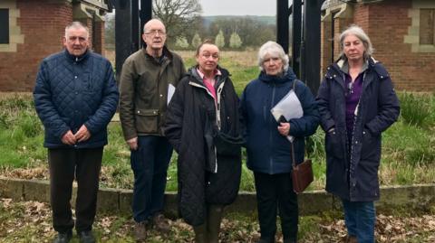 Campaigners at Calderstones Cemetery