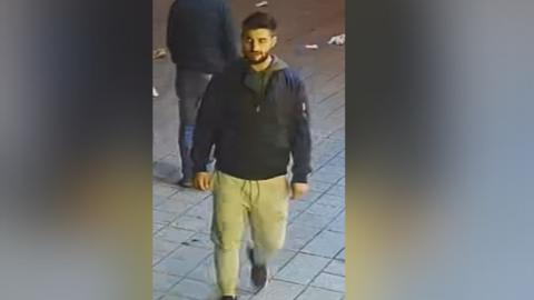 CCTV still of a man in Liverpool 