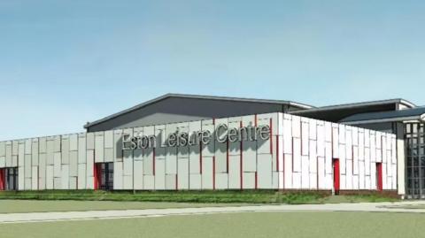 Artist impression of new swimming centre