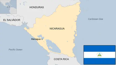 Map of Nicaragua