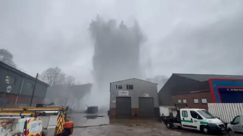 Burst water main