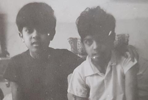 Suresh with his brother Vaghela