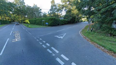 the junction of Hook Road and A3090