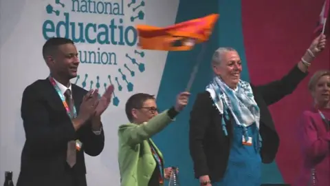 Flag waving at NEU conference