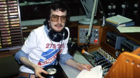 Steve Wright at Radio 1 in 1976