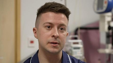 Matt Collis has the job of approaching potential organ donors' families