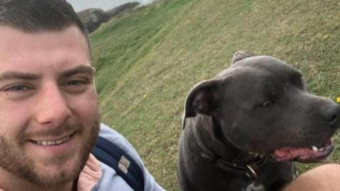 Gareth Cotter pictured with a dog