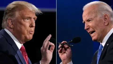 Trump and Biden in 2020