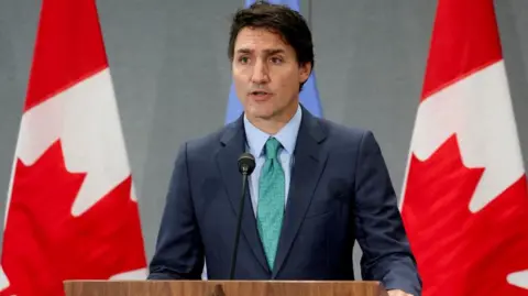 Canadian Prime Minister Justin Trudeau holds a press conference on the sidelines of the UNGA in New York, U.S., September 21, 2023
