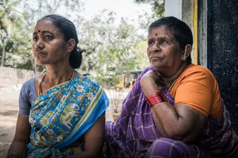 A mother and daughter in Vizag