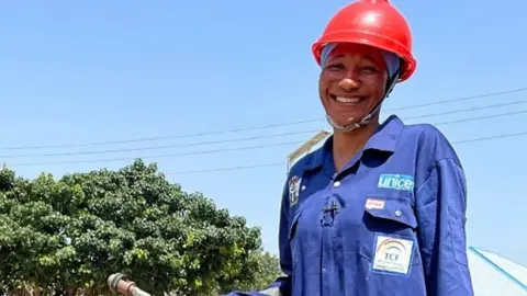Miriam Ibrahim, one of the few female borehole engineers in north-east Nigeria, has built over 200 boreholes.