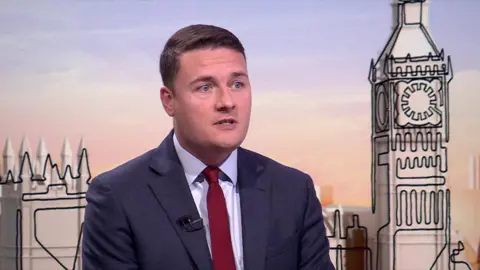 Wes Streeting speaking on Sunday With Laura Kuenssberg