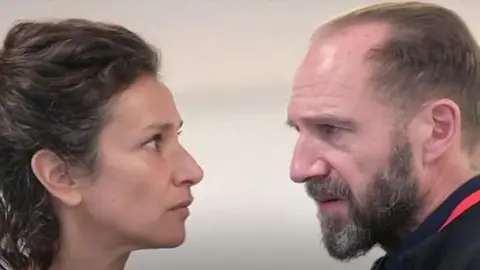 Ralph Fiennes and Indira Varma