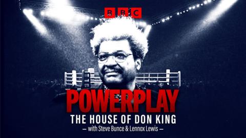 Promotional image with Don King's face.