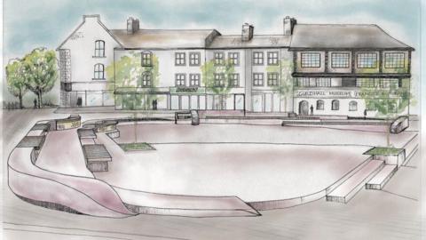 A proposed design for the revamped Market Square in Carlisle