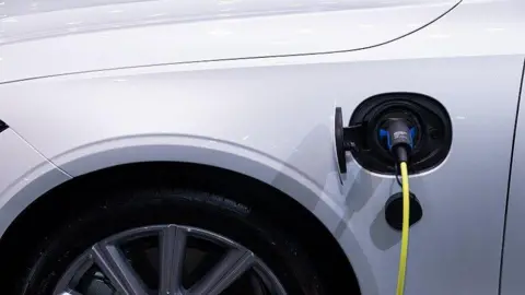 A car being charged