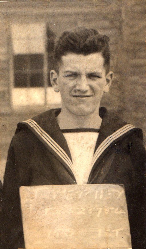 Jack Petchey as a young naval cadet