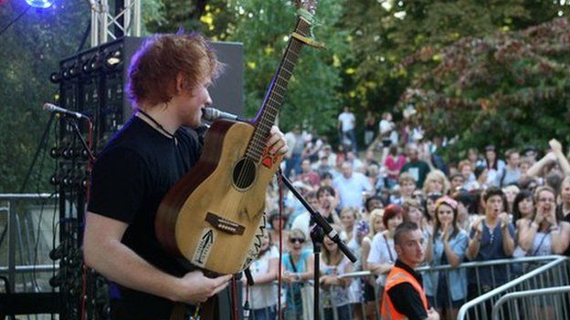 Ed Sheeran at Ipswich Music Day 2010