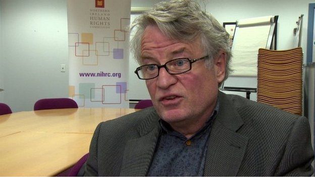 NIHRC Chief Commissioner Les Allamby said it was "inexcusable" that people were being left alone