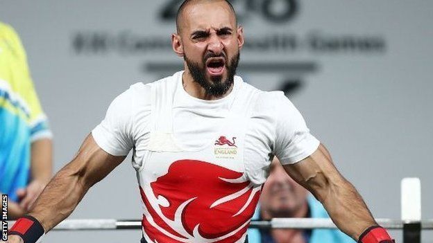 Ali Jawad competing at the 2018 Commonwealth Games