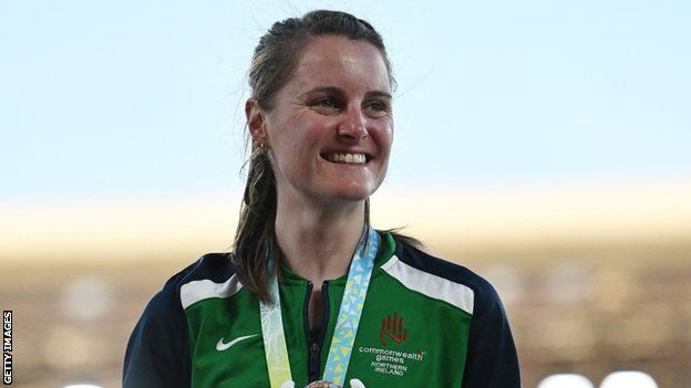Mageean with her silver medal