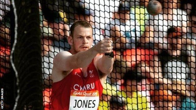 Welsh hammer thrower Osian Jones