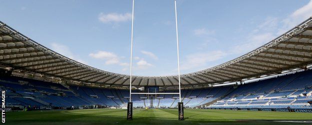 A general view of the Stadio Olimpico