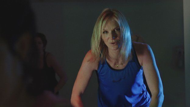 Jo Whiley working out