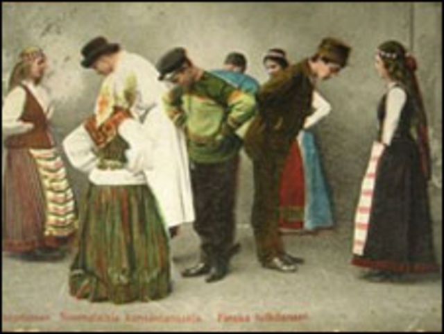 "Народные танцы" (финская открытка 1907 г.)