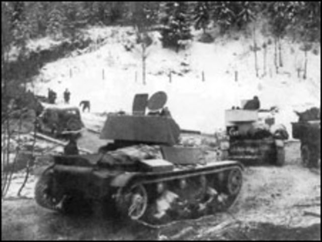 Советские танки в Карелии