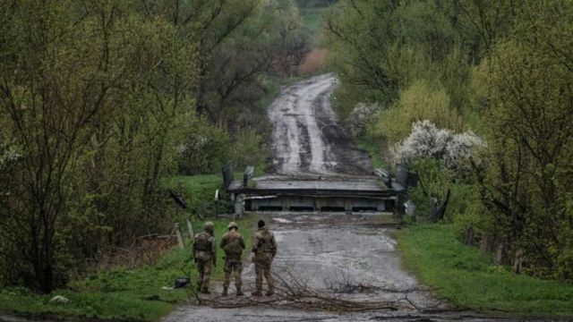 Украинские военные под Лиманом в ожидании очередного наступления