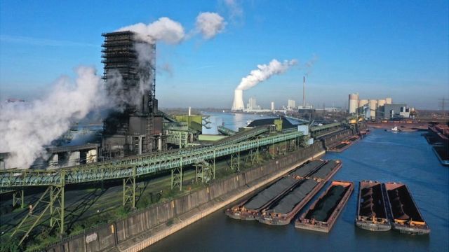 Завод Thyssenkrupp Steel Europe в Дуйсбурге, Германия