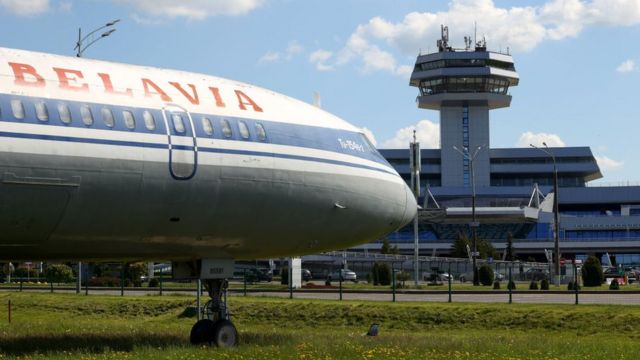 Самолет Белавиа в аэропорту Минска
