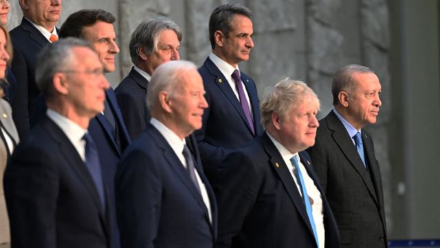 лидеры НАТО на саммите