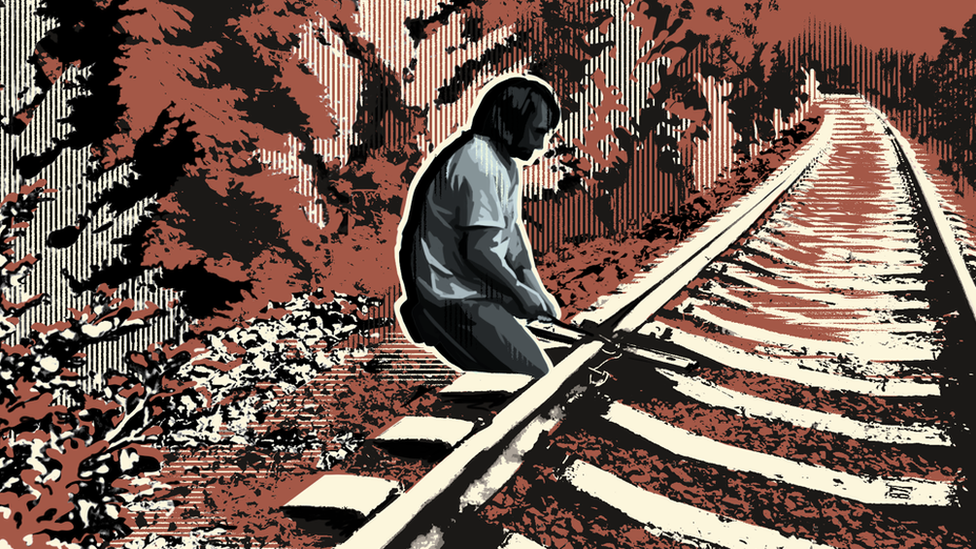 Рисунок: диверсия на железной дороге