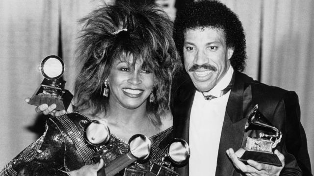 Tina Turner and Lionel Ritchie