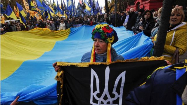 марш националистов в Киеве