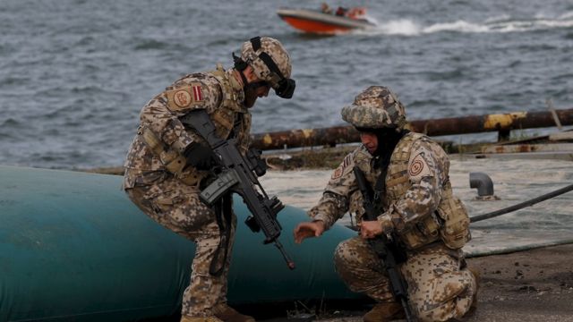 Латвийские военные участвуют в военно-морских учениях Flotex
