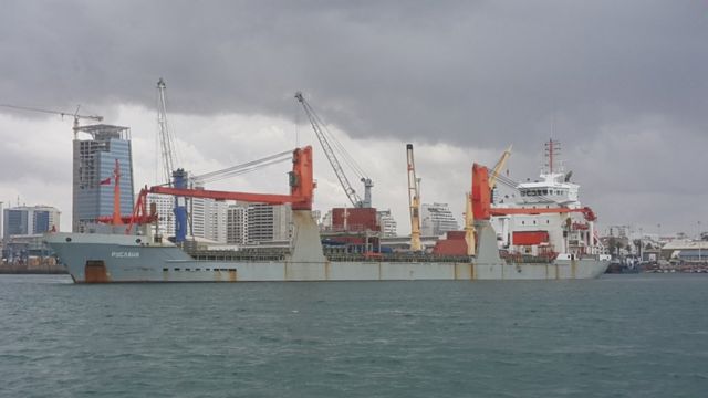 Судно "Руслана" в порту Касабланки