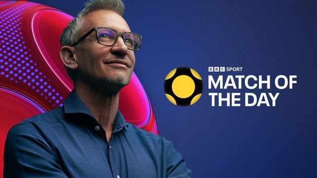 BBC Match of the Day image with Gary Lineker