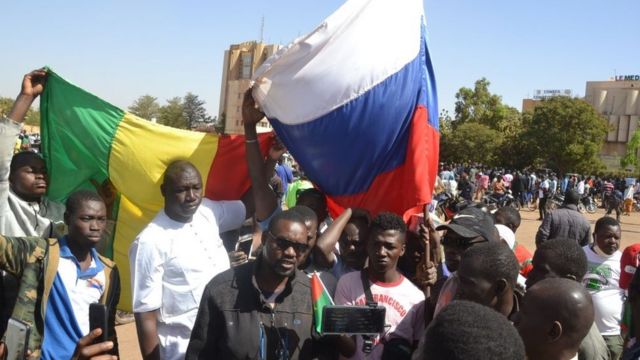 Демонстрация в столице Буркина-Фасо