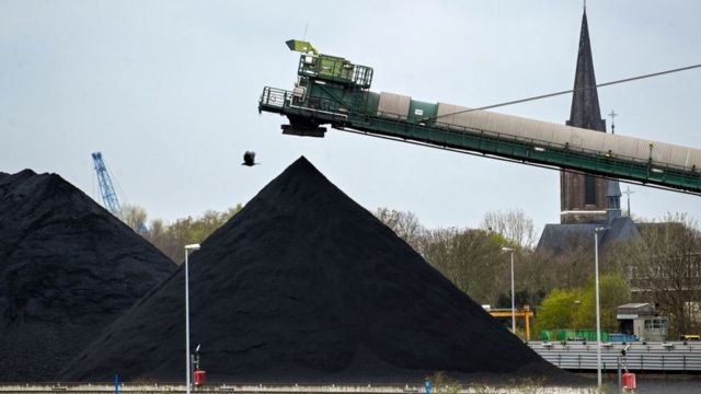 Склад угля в Германии